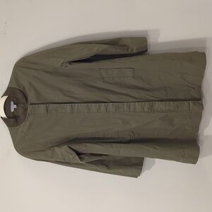 COS Button Down Trench Coat‎ Olive Green size 6